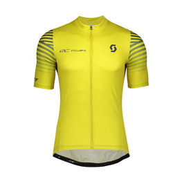SCOTT Cyklistický dres s krátkym rukávom - RC TEAM 10 - modrá/žltá
