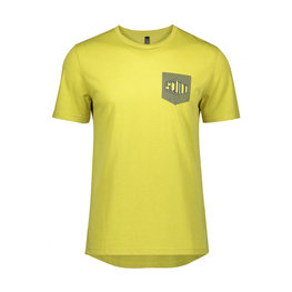 SCOTT Cyklistické tričko s krátkym rukávom - TRAIL FLOW DRI - žltá