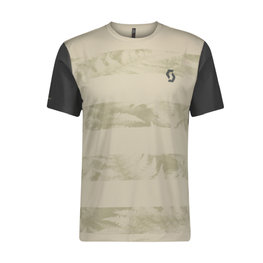 SCOTT Cyklistický dres s krátkym rukávom - TRAIL FLOW - béžová