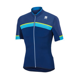 SPORTFUL Cyklistický dres s krátkym rukávom - PISTA - modrá