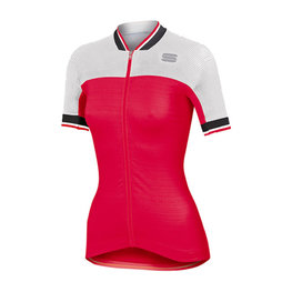 SPORTFUL Cyklistický dres bez rukávov - GRACE LADY - biela/červená