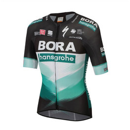 SPORTFUL Cyklistický dres s krátkym rukávom - BORA HANSGROHE 2020 - čierna/zelená