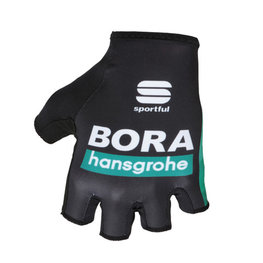 SPORTFUL Cyklistické rukavice krátkoprsté - BORA HANSGROHE 2019 - čierna