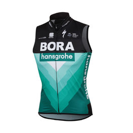 SPORTFUL Cyklistická vesta - BORA HANSGROHE 2019 - zelená/čierna