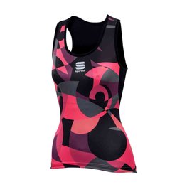 SPORTFUL Cyklistický dres bez rukávov - PRIMAVERA LADY - ružová/čierna