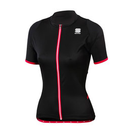 SPORTFUL Cyklistický dres s krátkym rukávom - LUNA LADY - čierna/ružová
