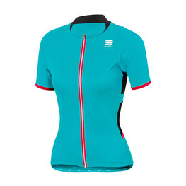 SPORTFUL Cyklistický dres s krátkym rukávom - LUNA LADY - tyrkysová