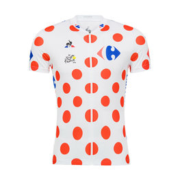 Cyklistický dres s krátkym rukávom - TOUR DE FRANCE 2018 - červená/biela