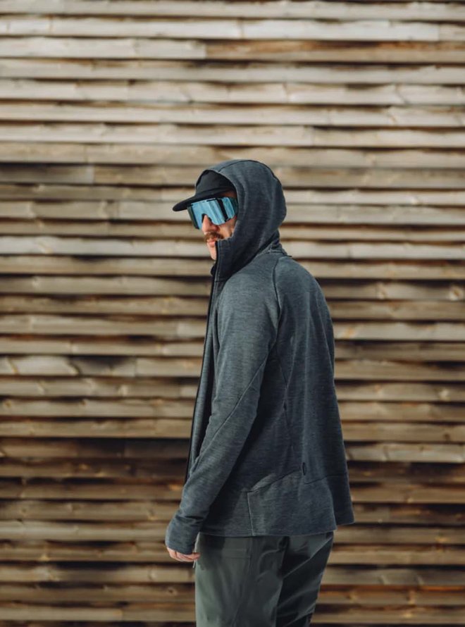 MERINO ZIP HOOD