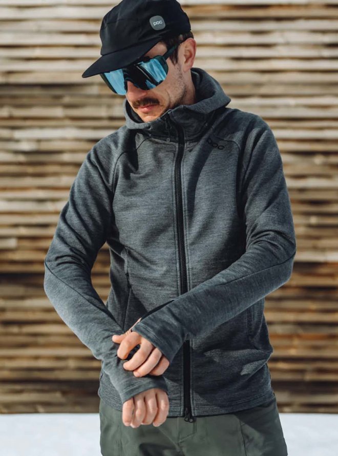 MERINO ZIP HOOD